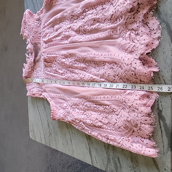 NY COLLECTION Sleeveless Mock Neck Lace Top Pink size XL - Picture 12 of 15